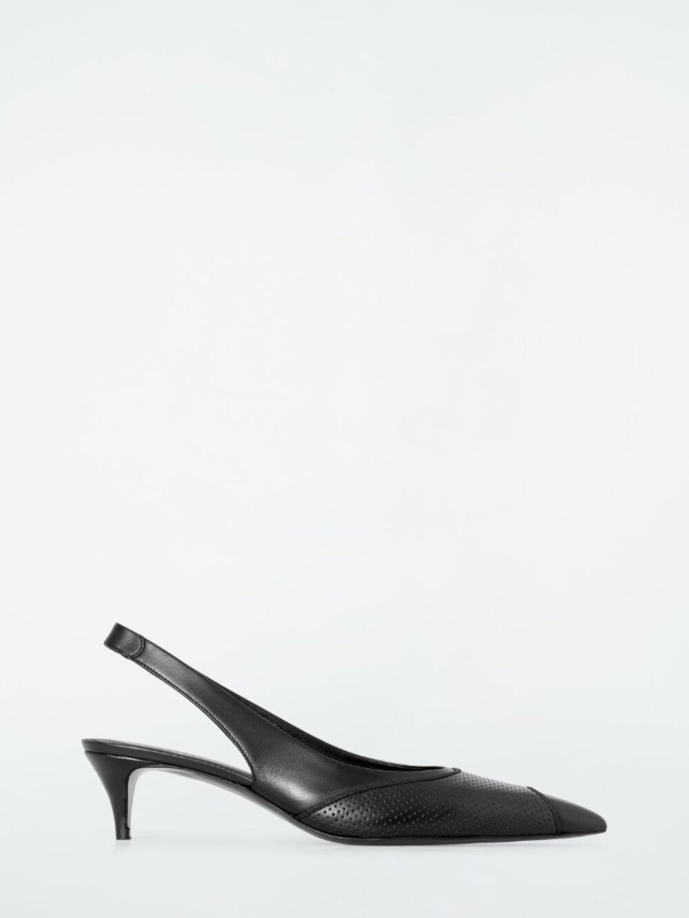 COS perforated leather slingback heels size 41 - Picture 2 of 4
